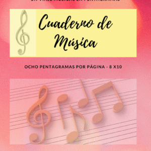 Cuaderno Pautado de Música