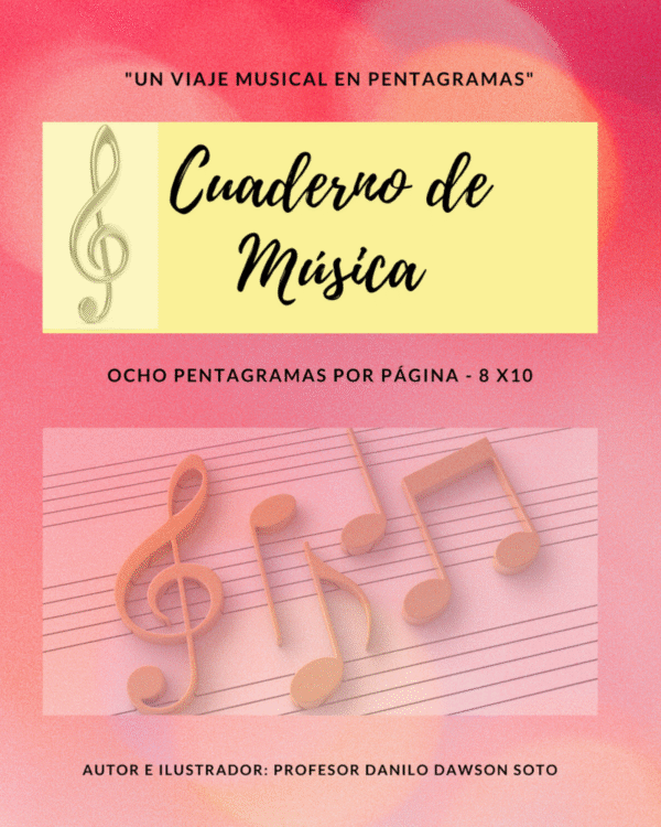 Cuaderno Pautado de Música